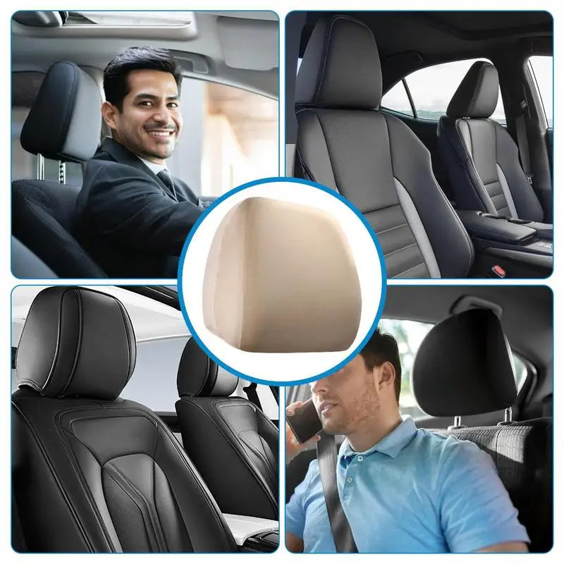 Car Seat Headrest Cover Dust Cover For Rear And Front Seat Head Rest Vehicle Interior Seat Supplies For Minivans Trucks SUVs