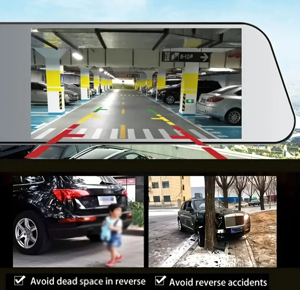 Dual-Lens Car Dvr 1080P Mirror Dash Cam for Cars Camera for Vehicle Video Recorder Front and Rear Camera Dashcam Car Accsesories