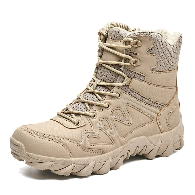 Tactical Man's Boots Waterproof Desert Military Hunting Hiking Men's Shoe Unisex Army Boots Safety Ankle Climbing Boots for Man