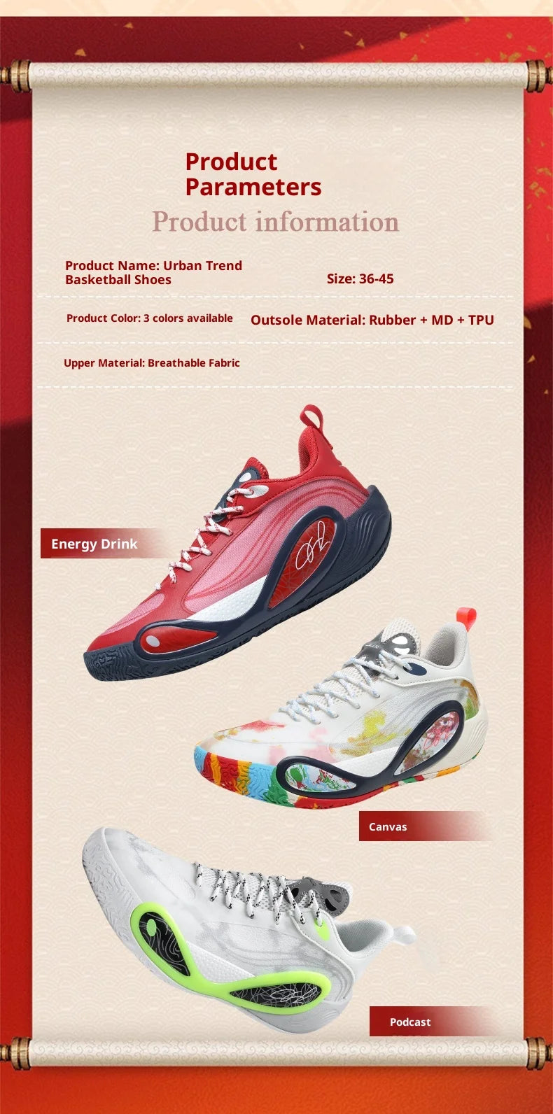 Men'S Sports Basketball Shoes With Fashionable Breathable And Personalized Design Suitable For Daily Training Men'S Shoes 36-45