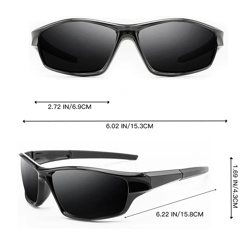 A pair of full-frame fashionable sports glasses, suitable for both men and women, ideal for cycling, running, and hiking.