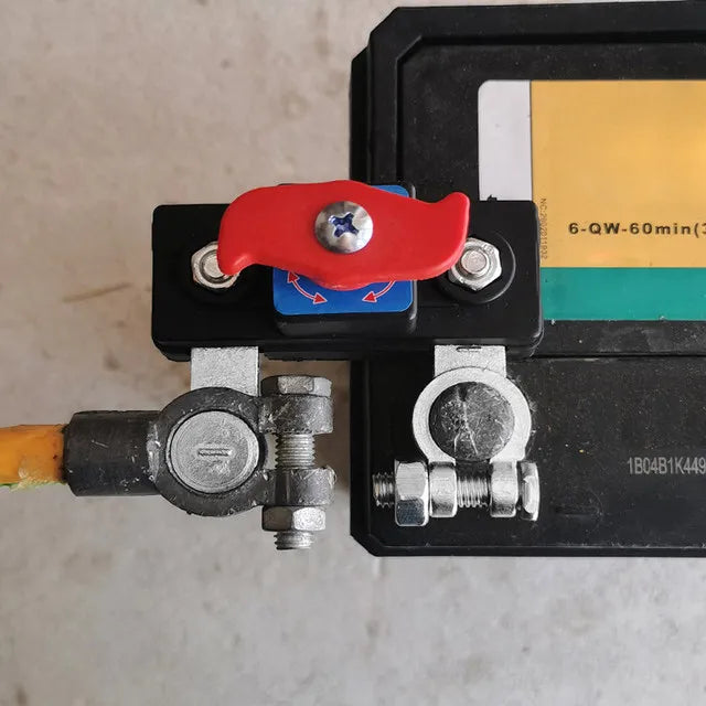 Car Battery Cut Off Switch Disconnect Isolator Cut-off Power Cutoff Switch 12V/24V for RV ATV Boat Car Truck Auto Yacht