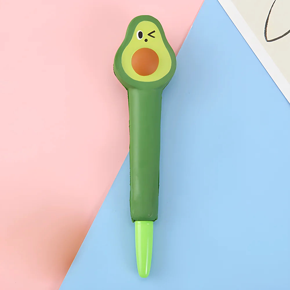 Korean Fancy Cute Fidget Pens Squishy Kawaii Gel Pen Soft Stress Relief Toys Journal Stationery Cool School Office Supply Thing