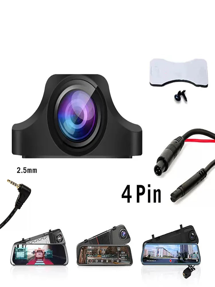 Car-mounted image reversing camera AHD1080P HD camera with streaming media driving recorder.
