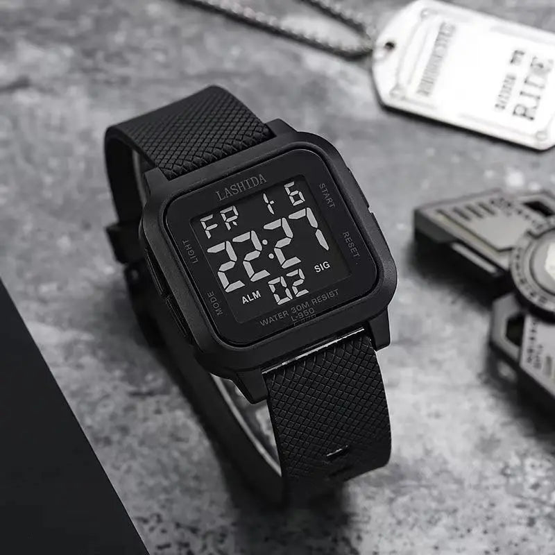 Military Digital Watch for Men Waterproof Mens Electronic Shockproof Sports Wristwatches