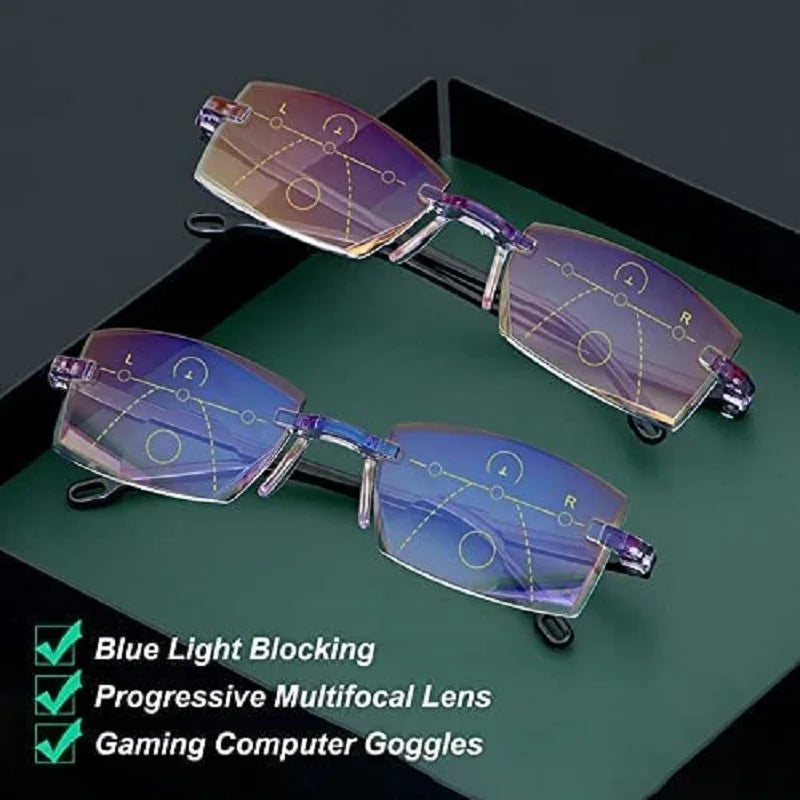 Men's Reading Glasses Smart Glasses With Automatic Adjustment Lens Dimming Glasse Women Anti-blue Light +1.0-+4.0 Reading Mirror