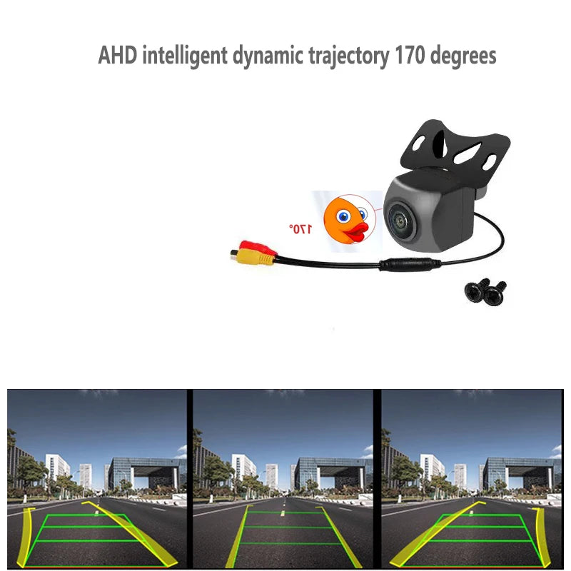Car camera AHD intelligent reversing dynamic trajectory camera starlight night vision fisheye car rear view image camera