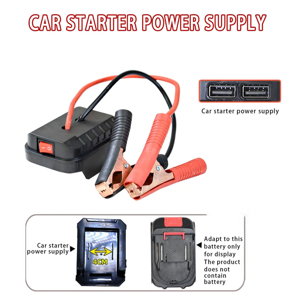Portable Car Battery Jump Starter Lithium Battery Booster Pack Power Bank with Quick Charging for Vehicle Emergency Jump Start