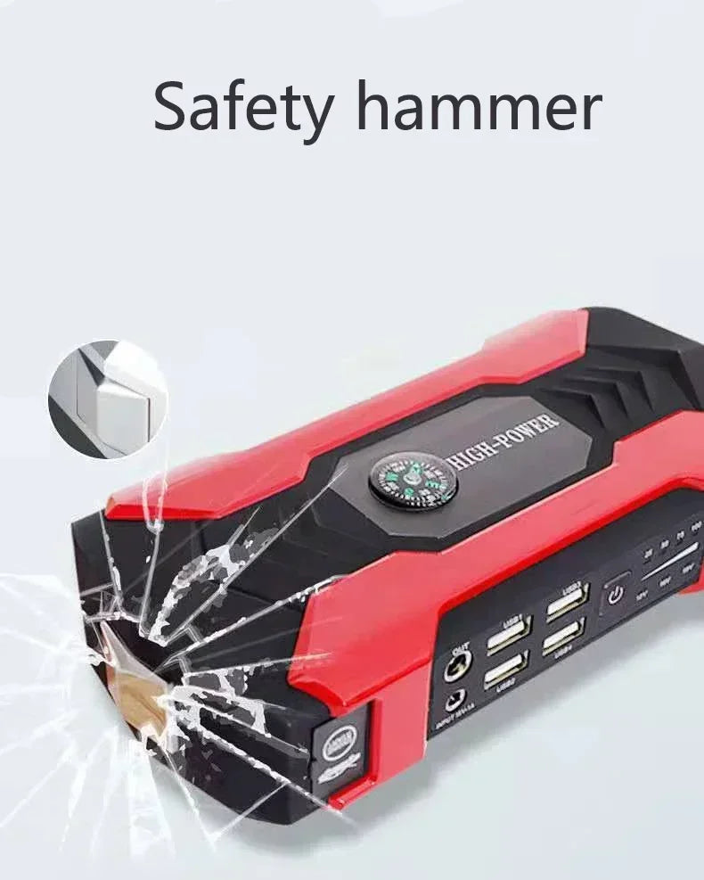 Car Jump Starter Starting Device - 12V 98000mAh Power Bank Jumpstarter, Auto Booster, Emergency Charger, and Jump Start Tool
