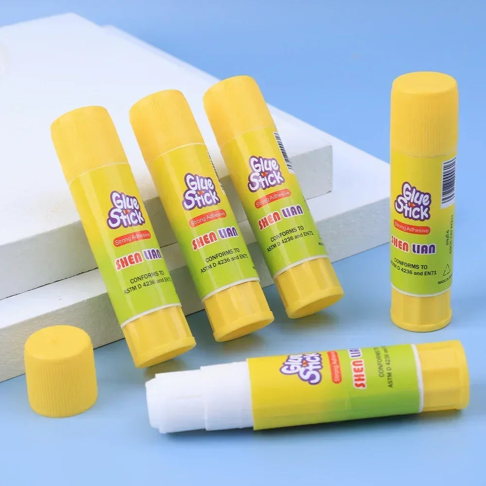 9g High Viscosity Solid Glue Sticks High Efficiency Adhesion Clear Solid Glue Guns for Home School DIY Art Paper Stationery