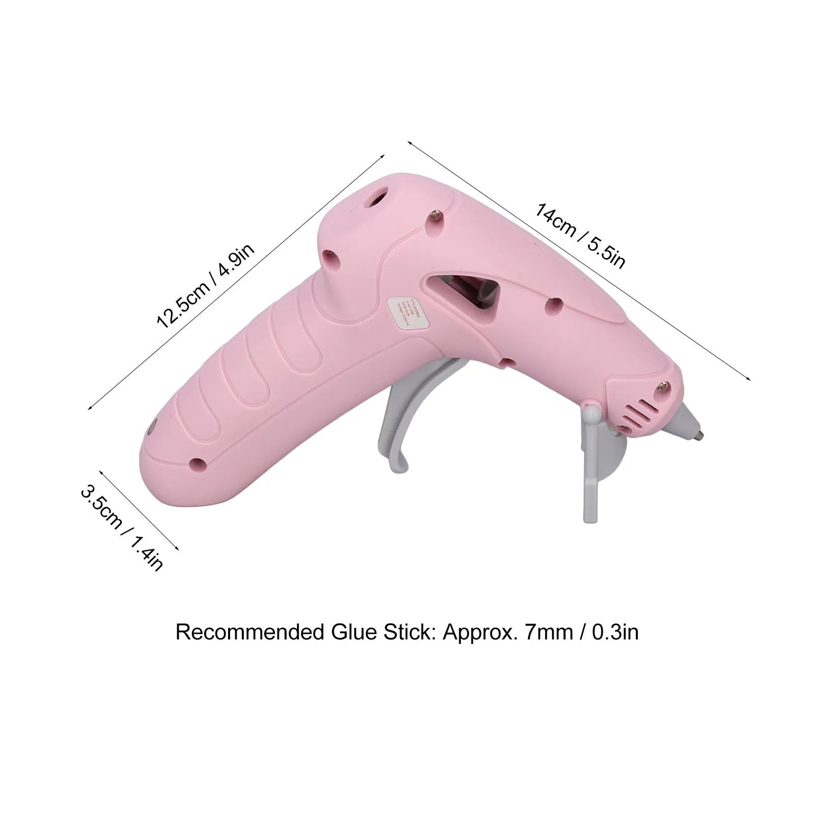 Cordless Glue Gun Rechargeable Handcraft Anti Scald Mouth Electric Glue Gun with 30 Glue Stick for Office School