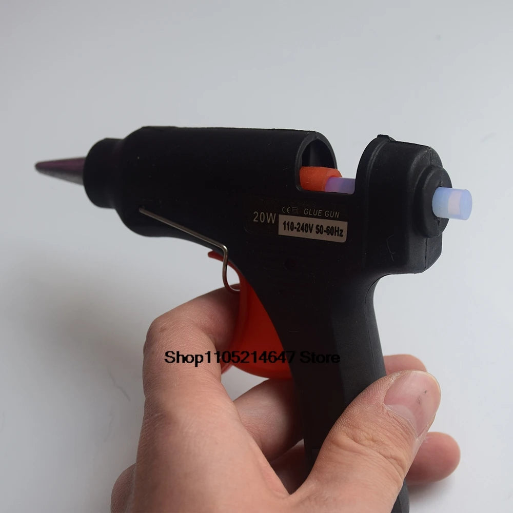 Hot Melt Glue Gun DIY Mini Household Industrial Guns Heat Temperature Thermo EU Electric Repair Tool Use 7mm Glue Sticks 20W