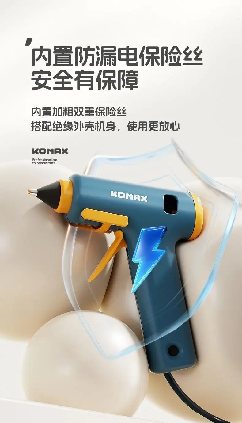220V Powerful High Viscosity Glue Gun with 7mm Glue Sticks for Home Use And Kids DIY Handicrafts Affordable Craft Glue Gun