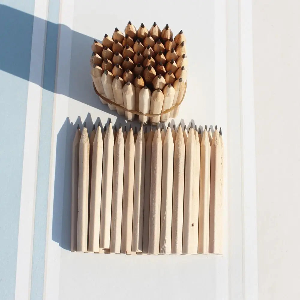 Beginner Drawing Tool Short Pencils Hexagonal Calligraphy Wood Pencil Comfortable Mini Sketching Pencils Back To School