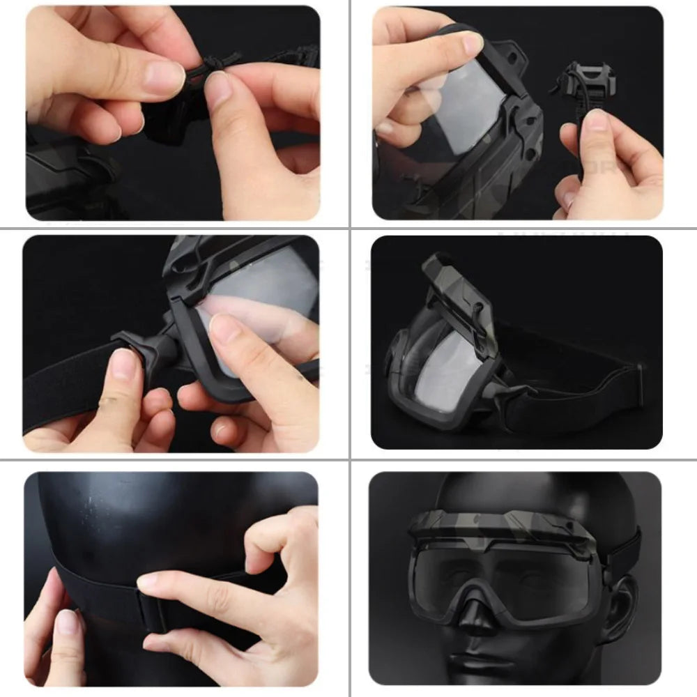Hunting Glasses Airsoft Tactical Helmet Goggles For FAST MICH Wendy Series Helmets Accessories