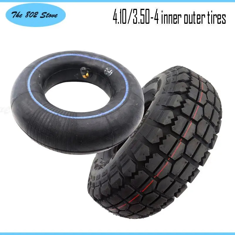 4.10/3.50-4 Tires 4.10-4 3.50-4 Tyre And Inner Tube for Electric Tricycle, Trolley, Electric Scooter,warehouse Car Tire Parts