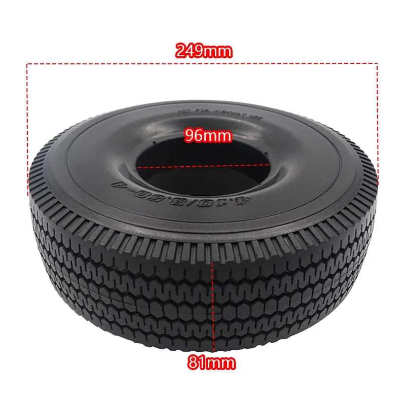 10 Inch Solid Tyres for Electric Vehicles 4.10/3.50-4 Non-pneumatic Tires Warehouse Cars Scooter Wheel