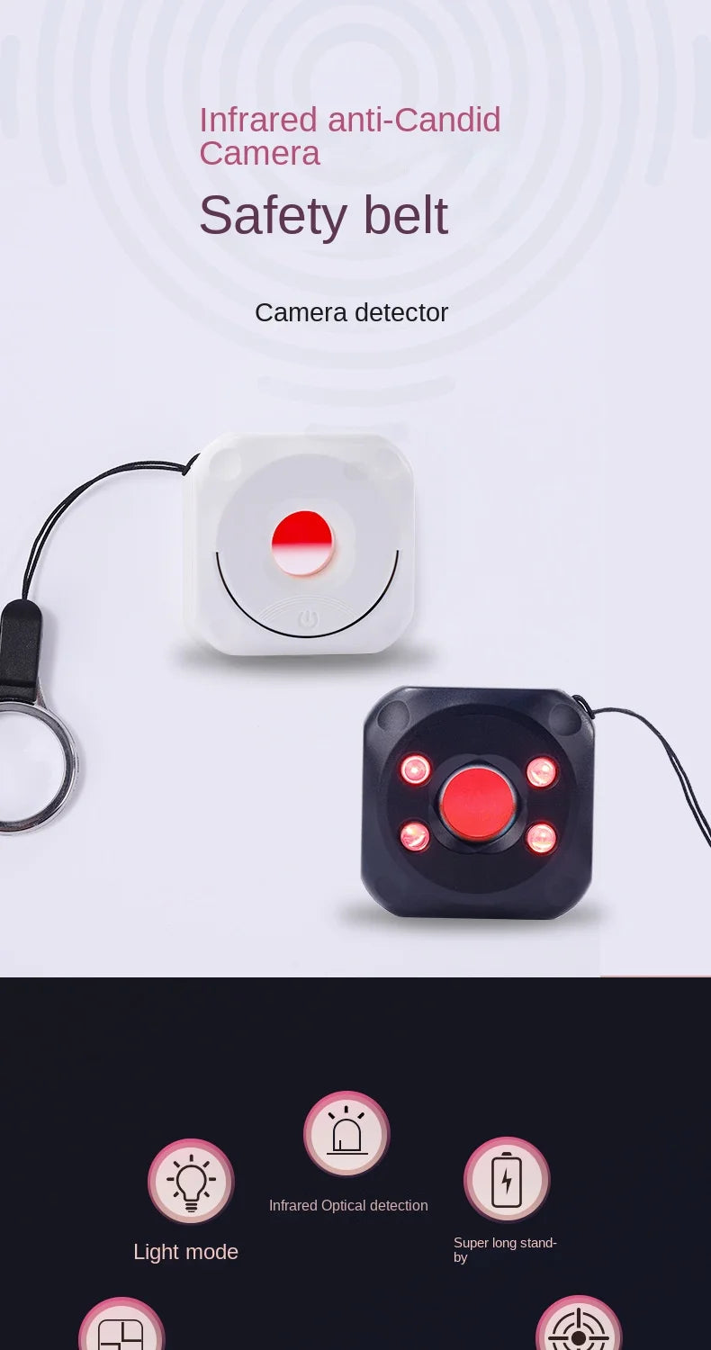 Wireless Anti Spy Detector Portable Infrared Camera Finder Security Protection Anti-Peeping Hidden Devices Camera Bug Detector