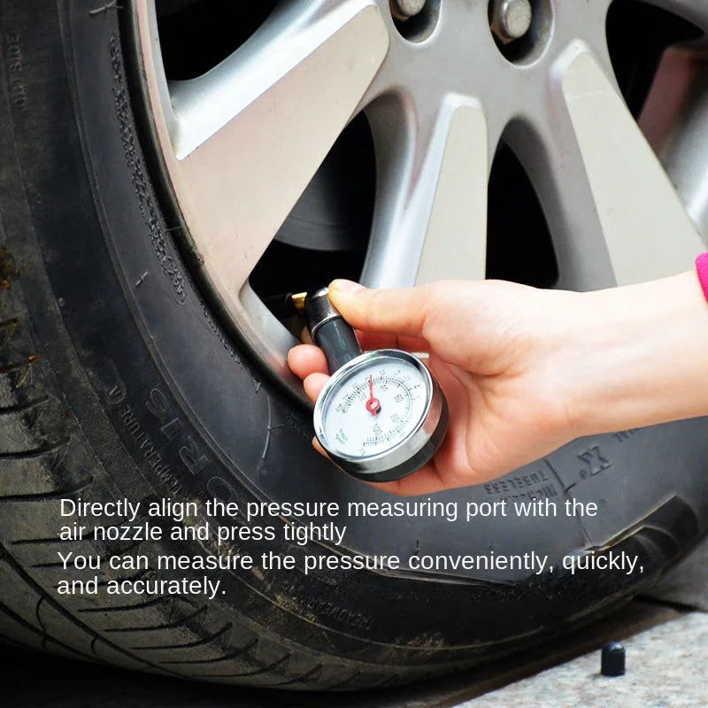 Auto Metal Truck Racing Car Tire Air Pressure Gauge Automobile Tyre Meter Vehicle Tester Monitoring System Measuring Tool