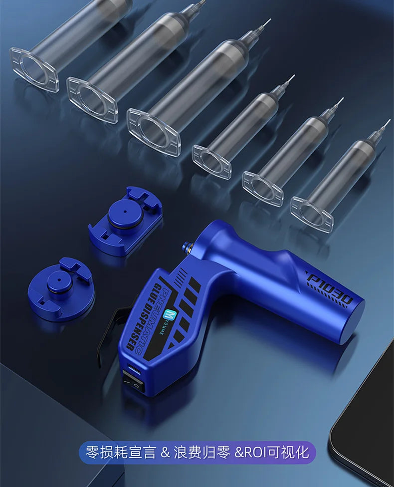 Electric glue gun dispenser Rechargeable wireless automatic glue booster Universal for 10cc/30cc Syringe UV glue solder flux