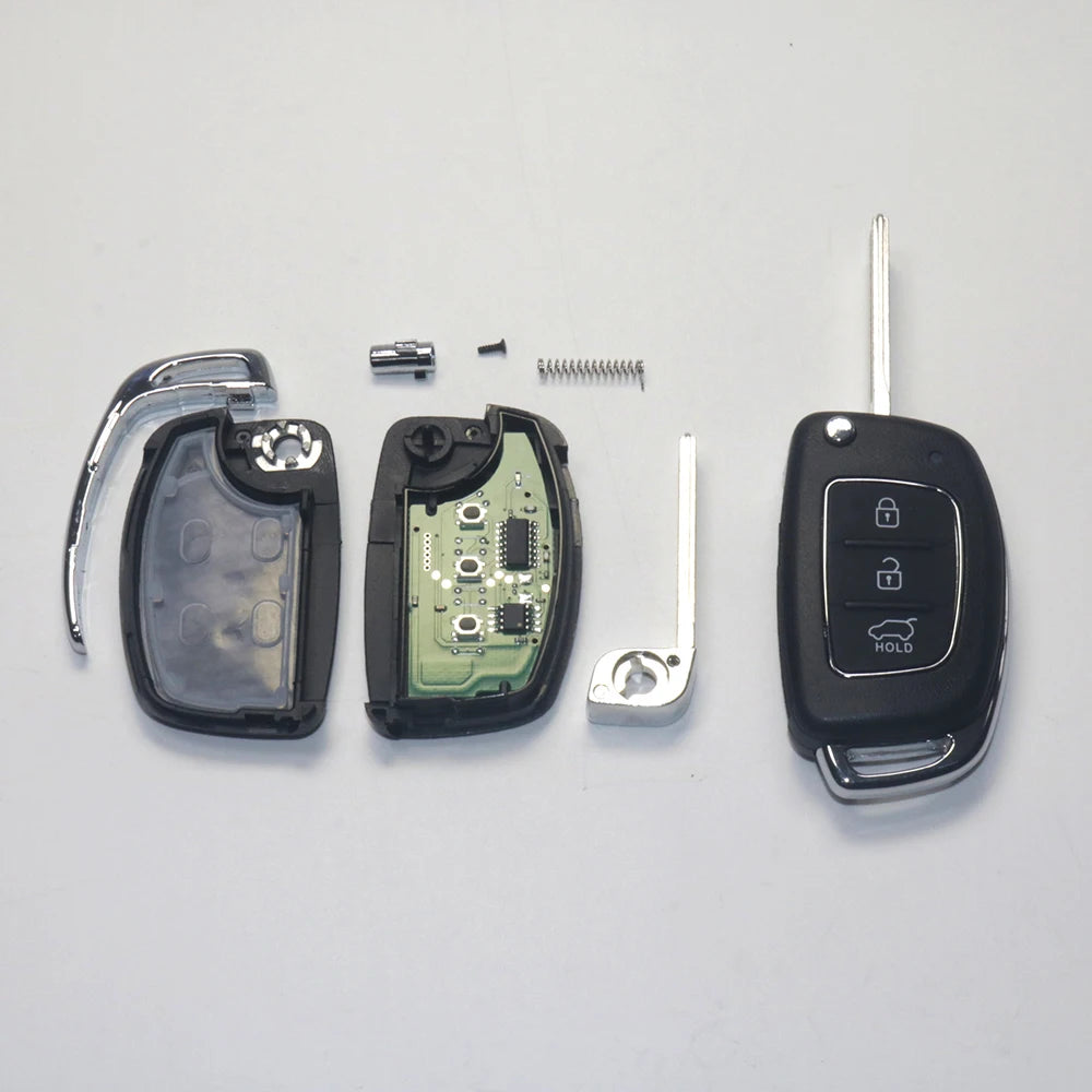 Remote Key Fob 3 Buttons 433Mhz ID46 Chip For Hyundai New IX35 IX25 IX45 Elantra Santa Fe Sonata TOY40/HY20/HY14 Fob Control