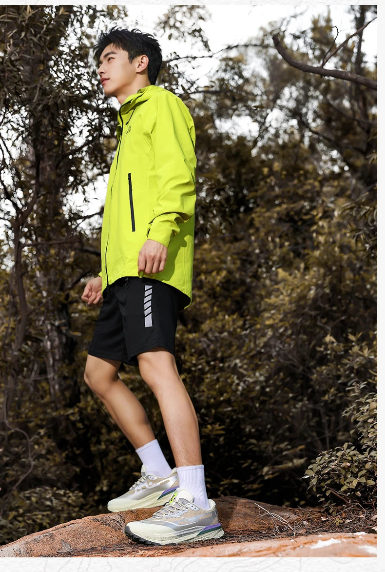 Sports and leisure shoes, men's shoes, marathon oversized air cushioned shoes, fly woven all season rubber, wear-resistant, anti