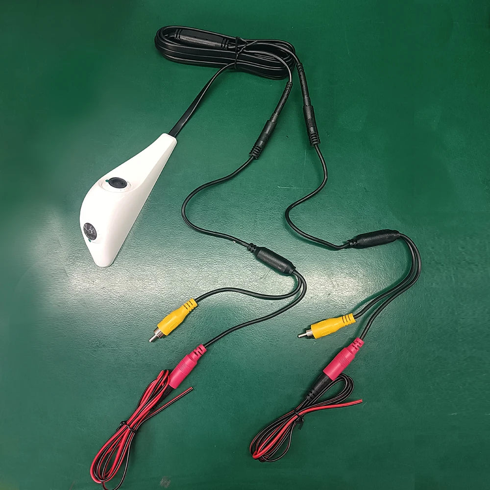 Carsanbo Car Side View Dual Lens Camera AHD 1080P Sedan Camera With Two Lenses RCA connector Rotatable Lens Design Camera