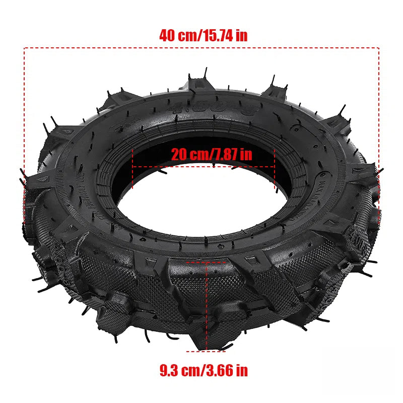 4.00-8 Tires, Suitable for Micro Tillers, Agricultural Machinery Tires, 400-8 Rubber Inner and Outer Tire Accessories