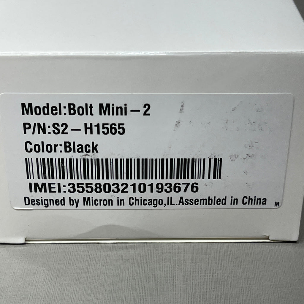 MICRON Prime Bolt MINI-2 Vehicle Fleet GPS Asset Tracker Black S2-H1565 (New)