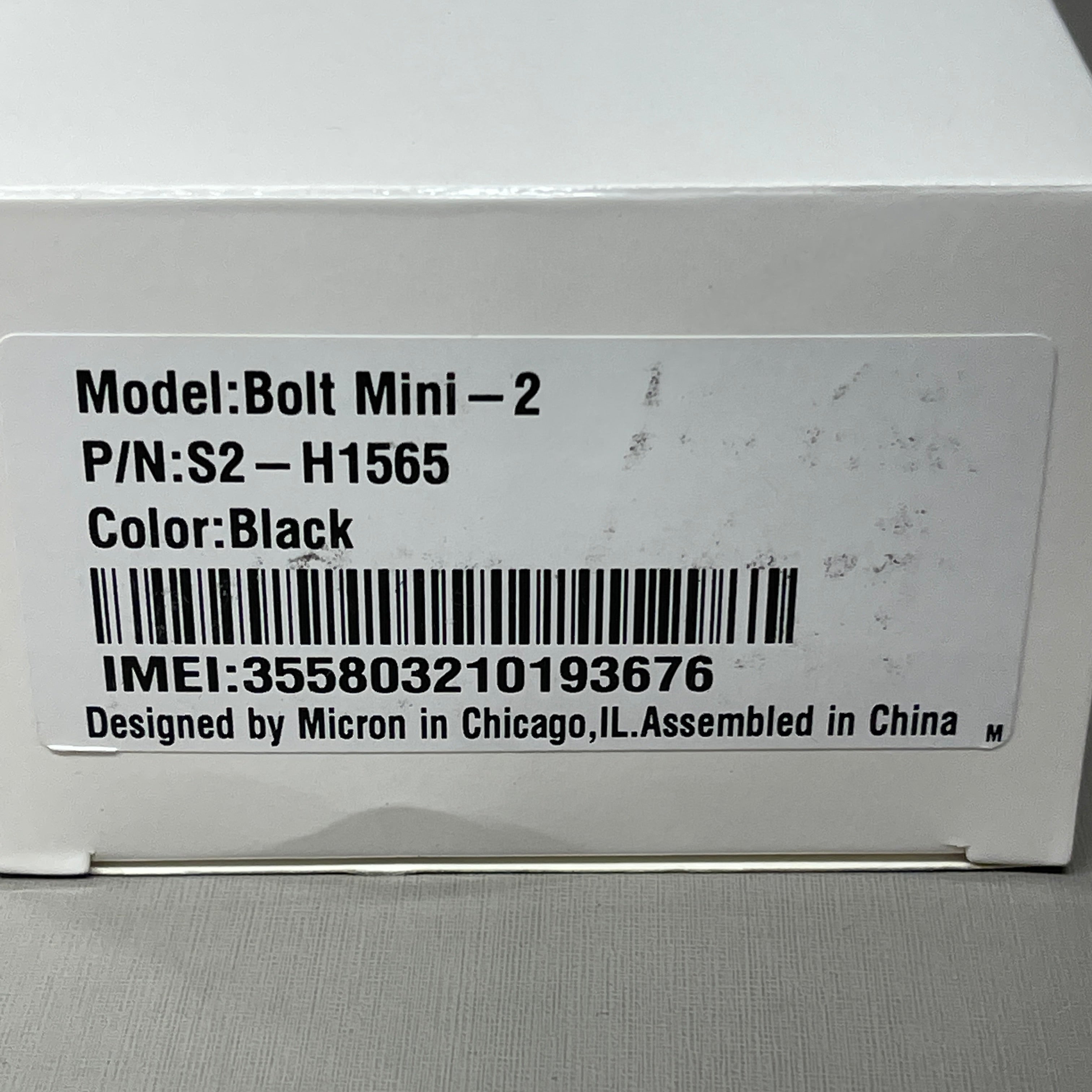 MICRON Prime Bolt MINI-2 Vehicle Fleet GPS Asset Tracker Black S2-H1565 (New)